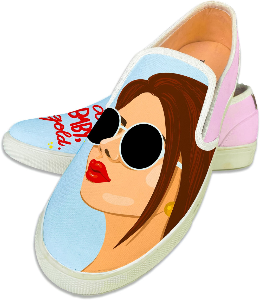 Golden Girl Slipons - The Quirky Naari