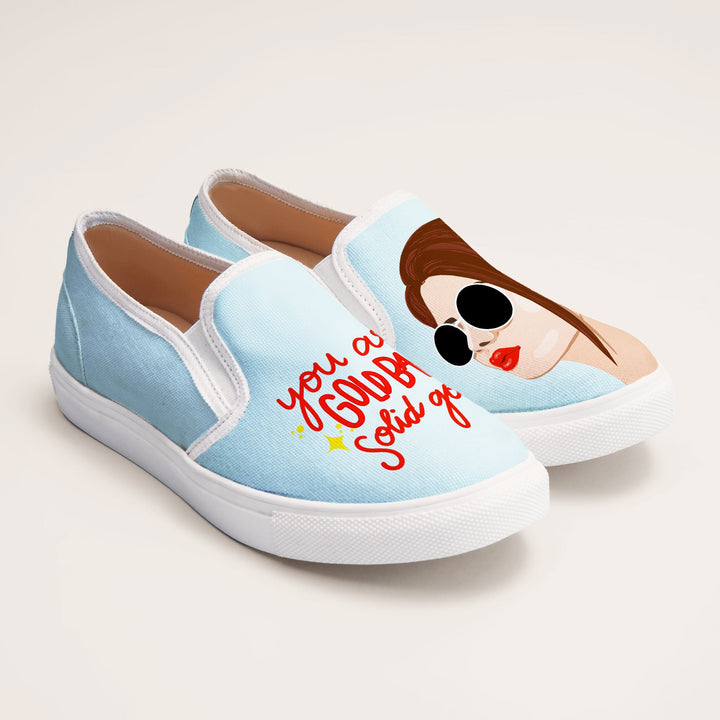 Golden Girl Slipons - The Quirky Naari
