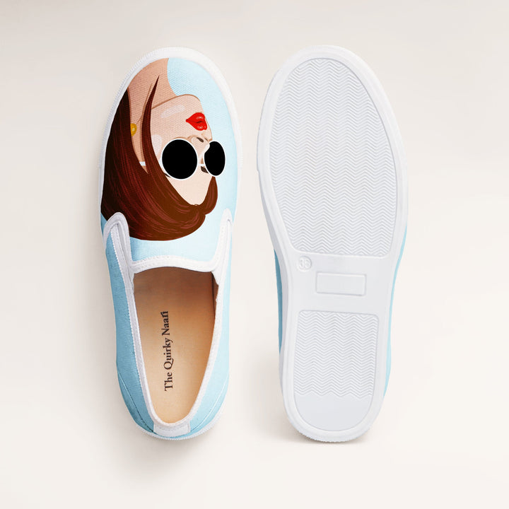 Golden Girl Slipons - The Quirky Naari