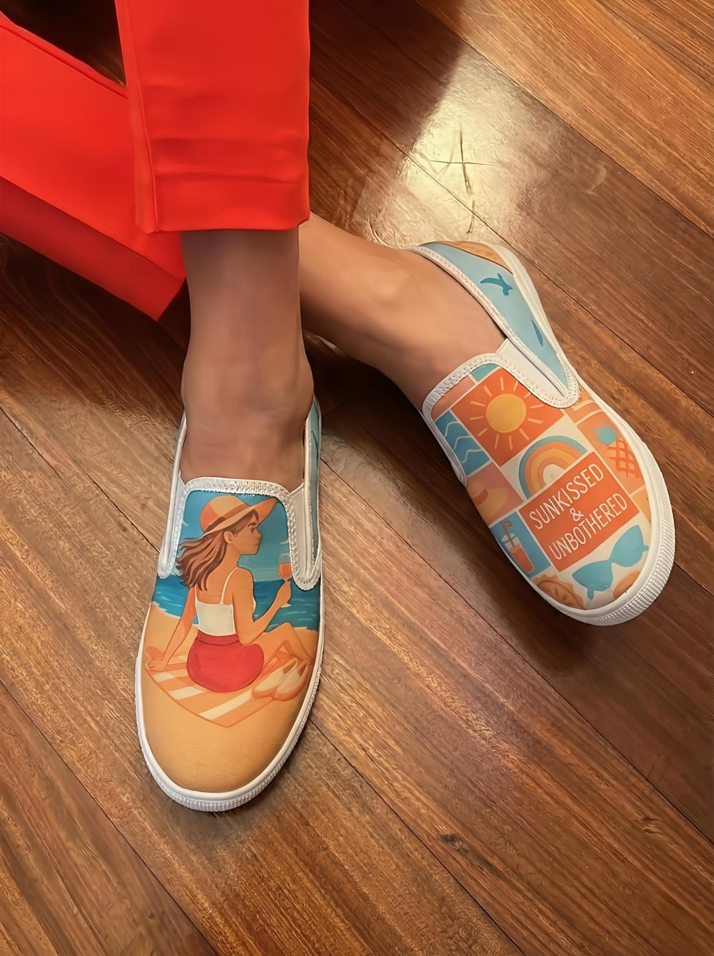 Golden Hour Slipons - The Quirky Naari