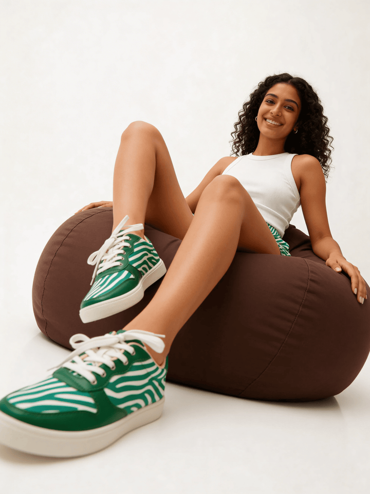 Green - Z Sneakers - The Quirky Naari
