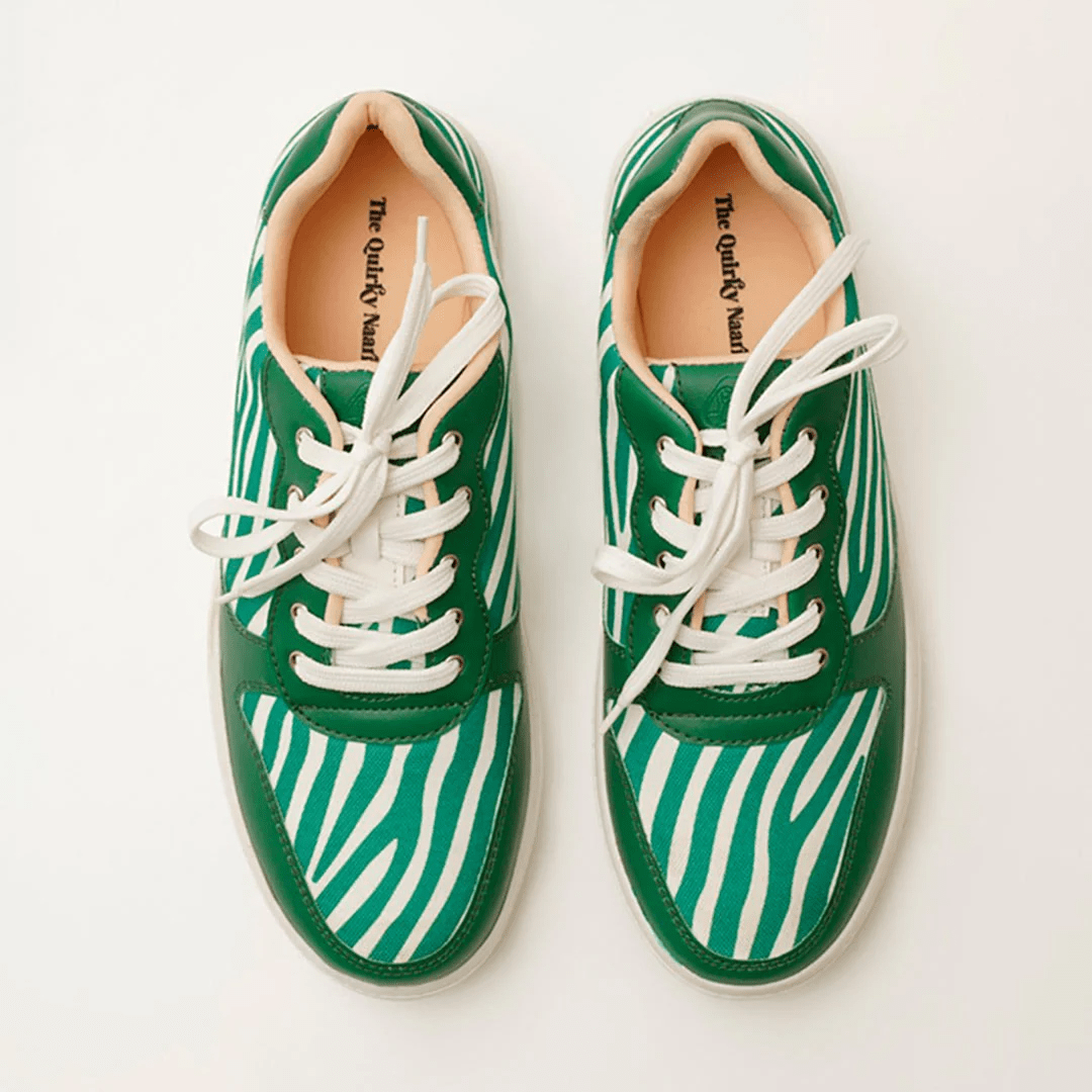 Green - Z Sneakers - The Quirky Naari