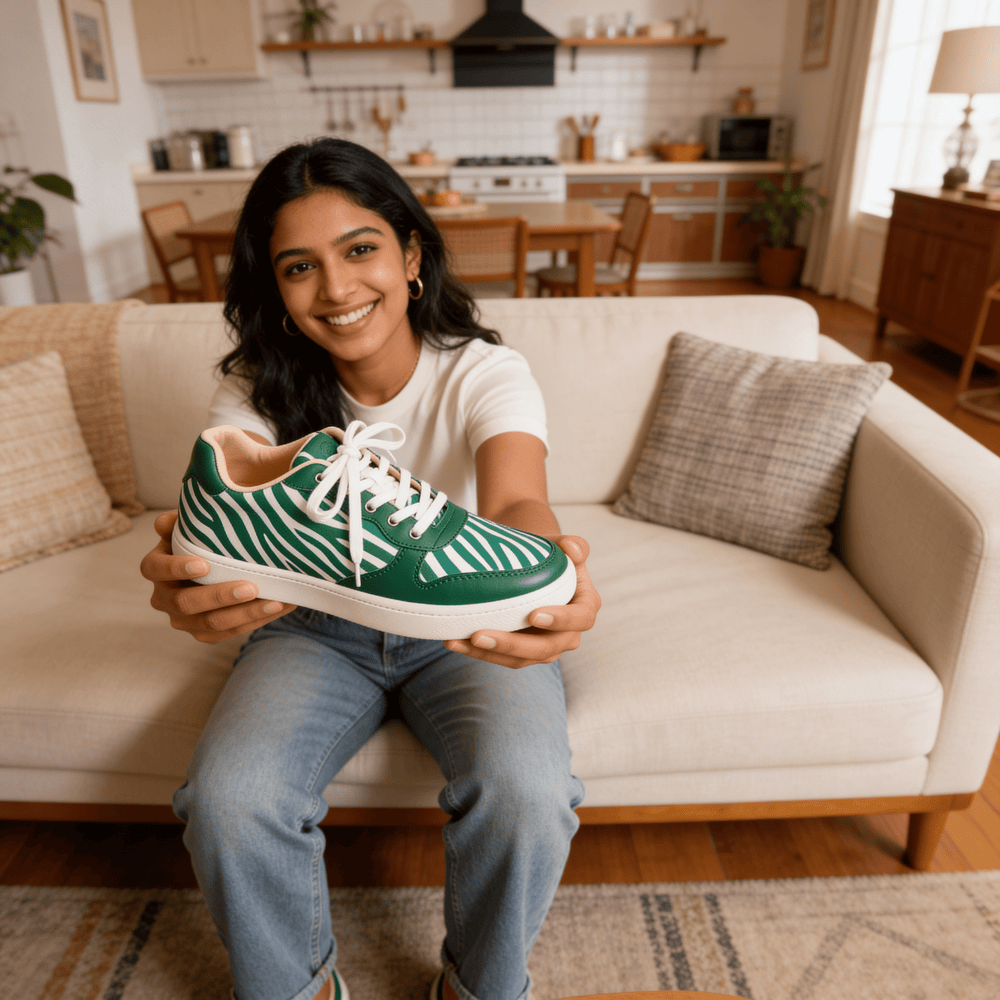 Green - Z Sneakers - The Quirky Naari