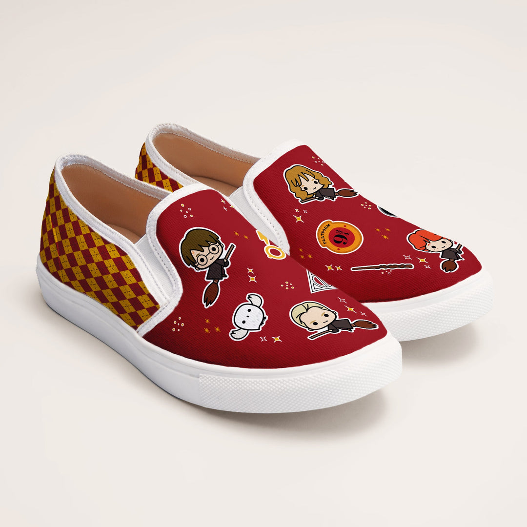 Gryffindor House Slipons - The Quirky Naari