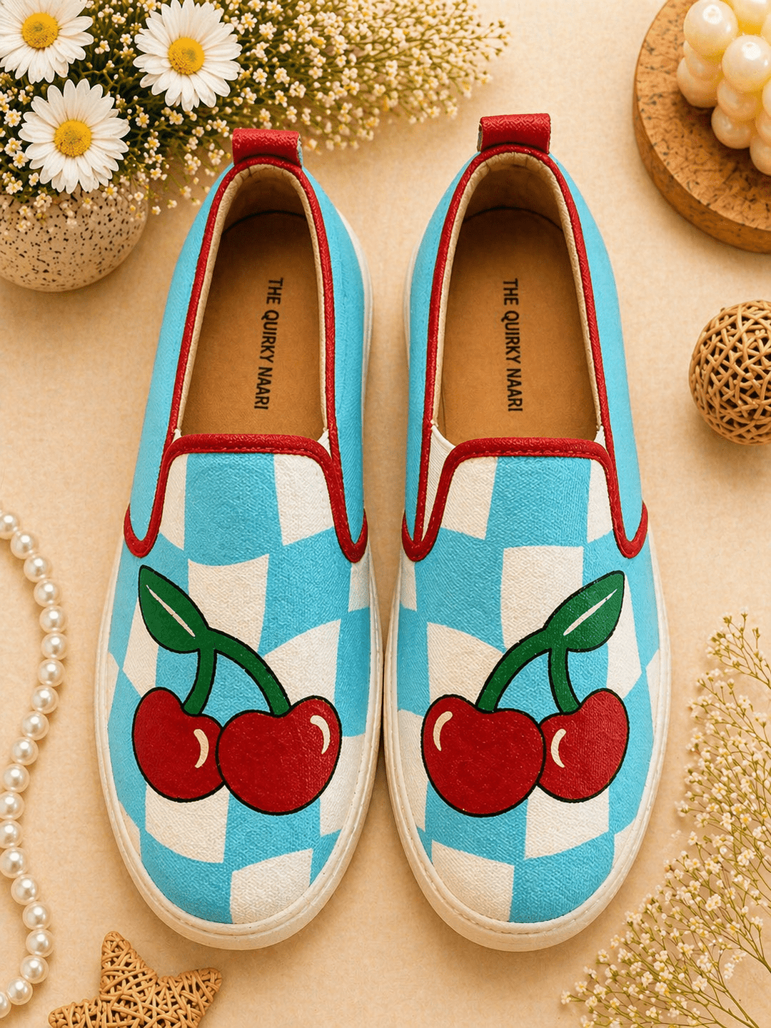 Handpainted Cherry - The Quirky Naari