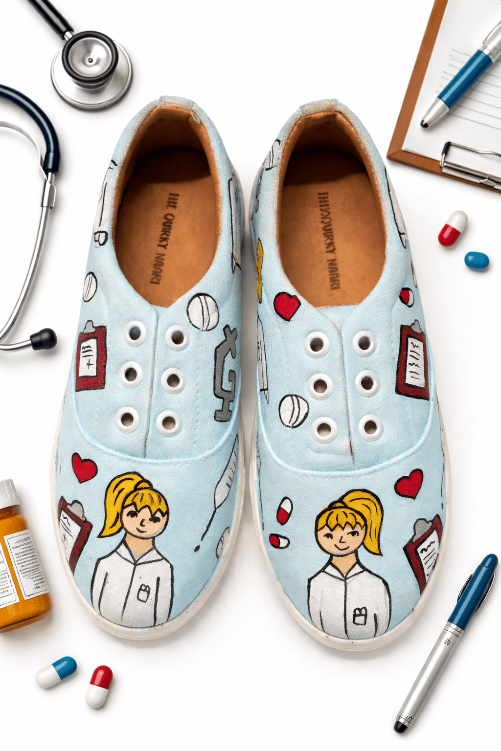 Handpainted Dr Sneakers - The Quirky Naari