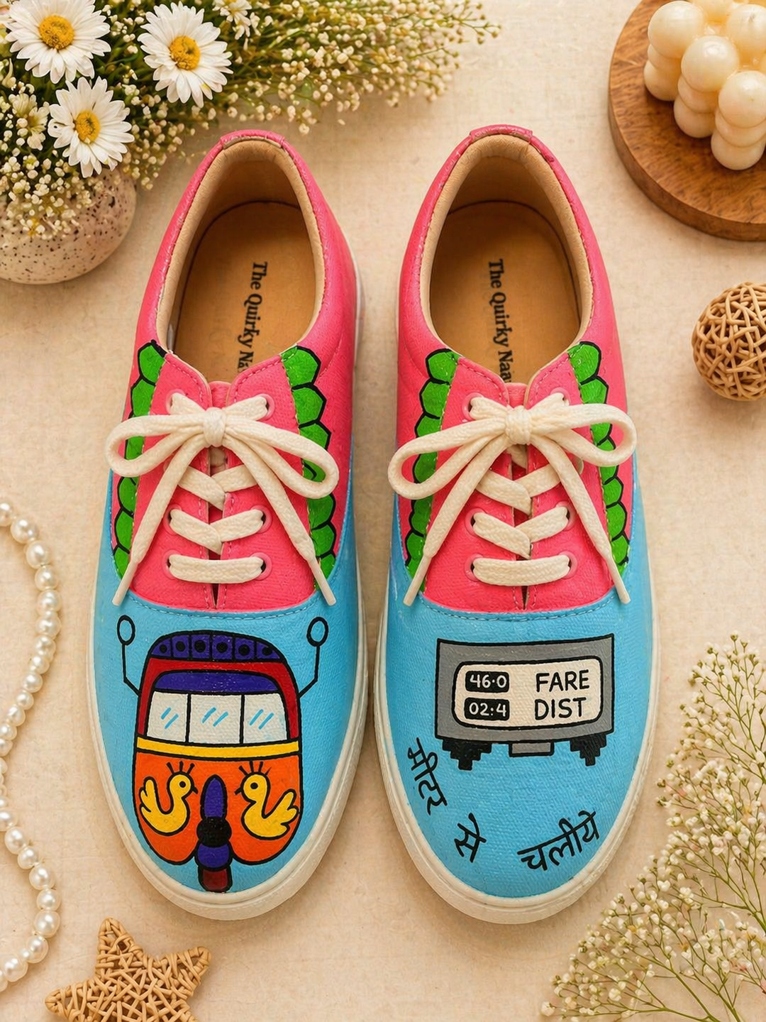 Handpainted Meter se Chaloge - The Quirky Naari