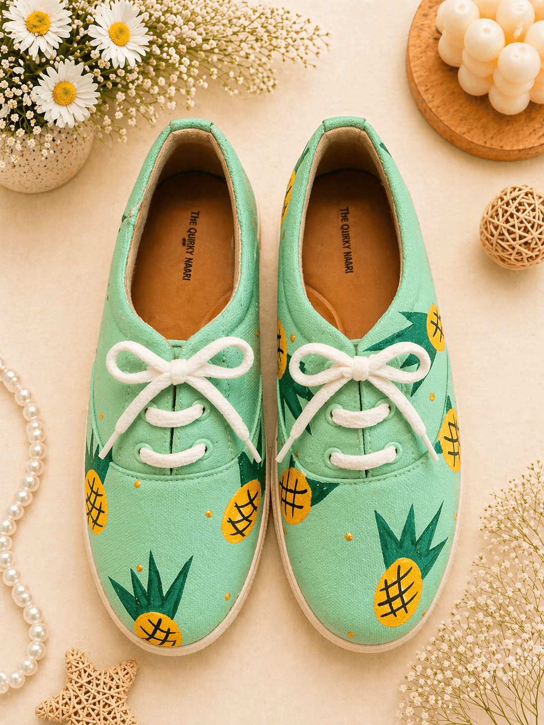 Handpainted Pineapple - The Quirky Naari