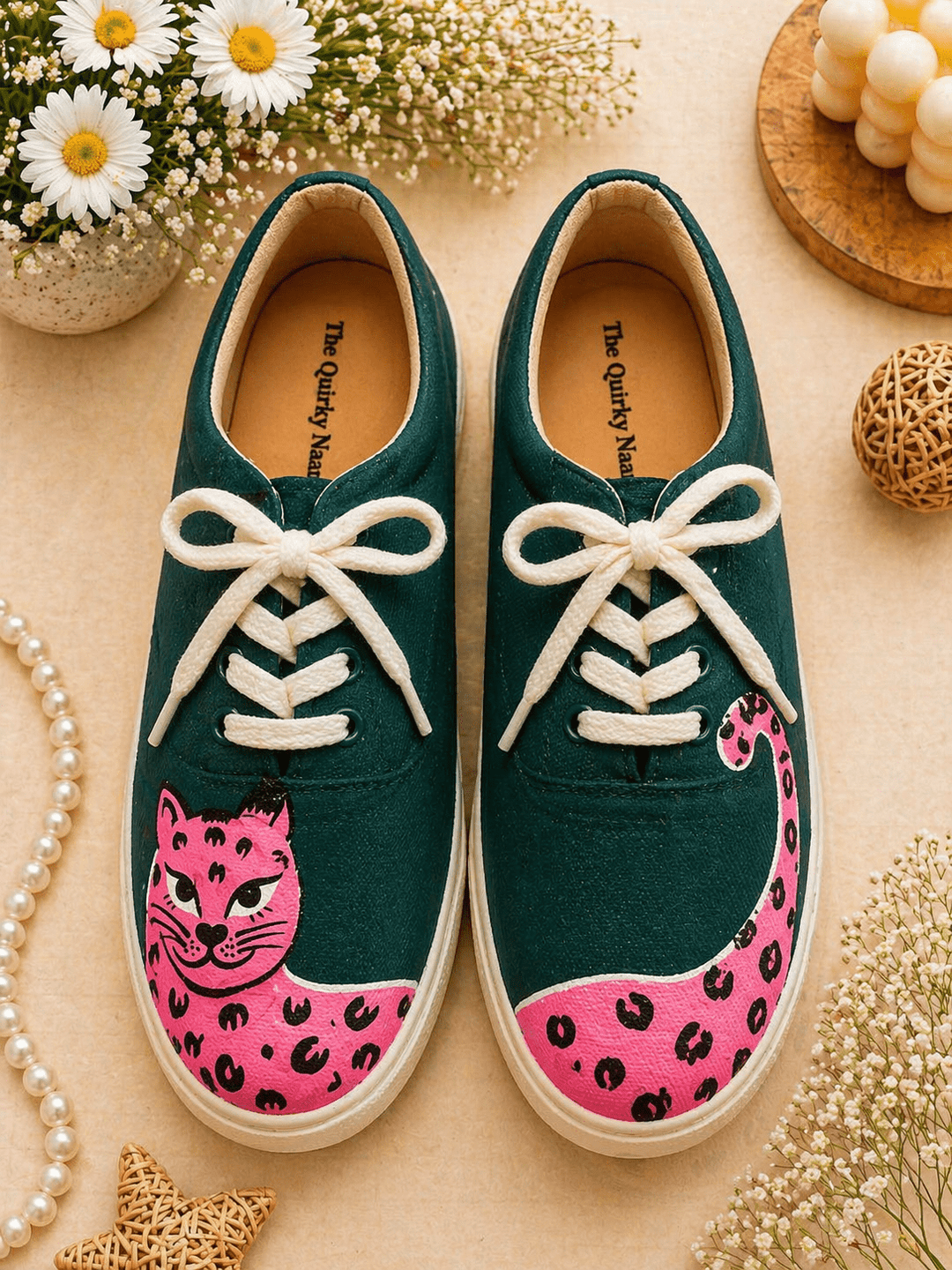 Handpainted Pink Panther - The Quirky Naari