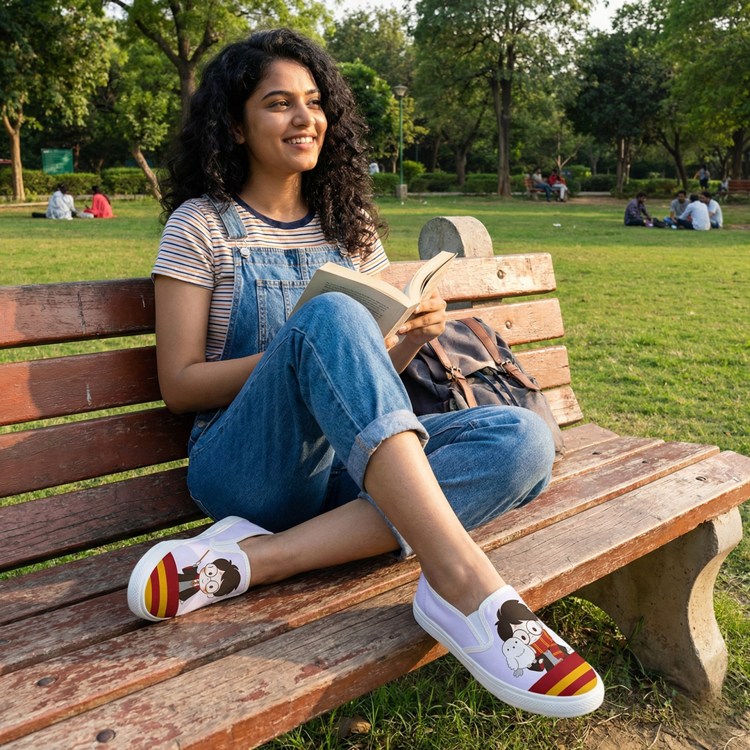 Harry & Hedwig Slipons - The Quirky Naari