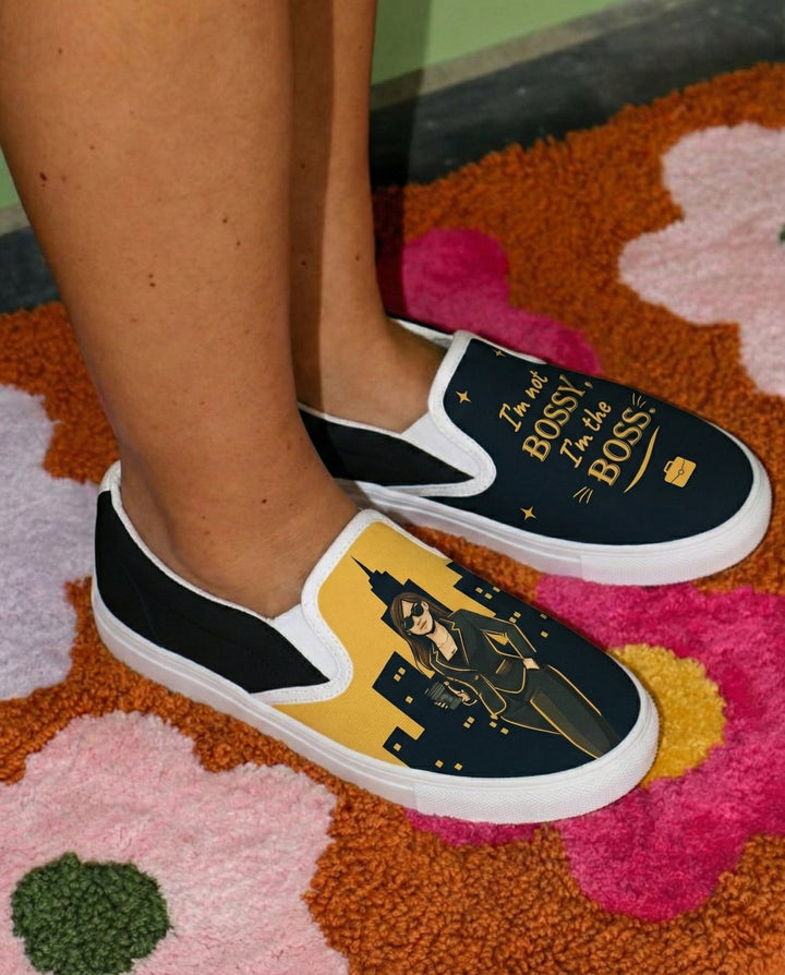 I'm the Boss Slipons - The Quirky Naari