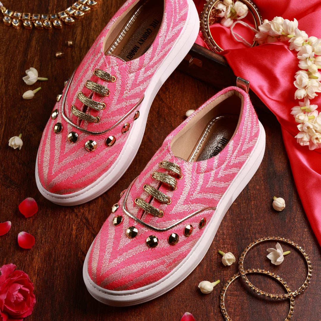 Juliet Sneakers in Persian Rose - The Quirky Naari