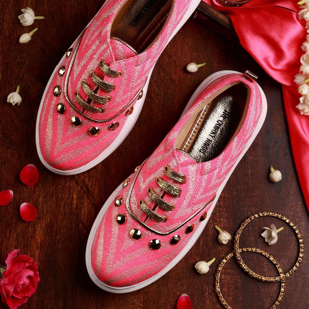 Juliet Sneakers in Persian Rose - The Quirky Naari