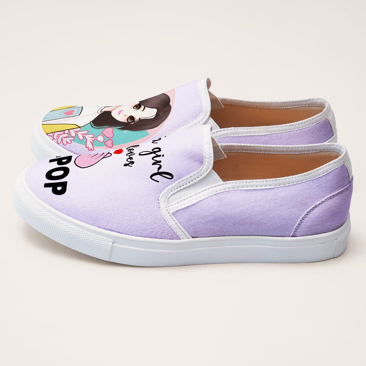 K - Pop Girl Slipons - The Quirky Naari