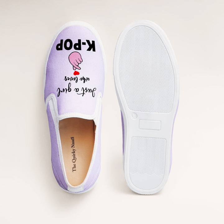 K - Pop Girl Slipons - The Quirky Naari