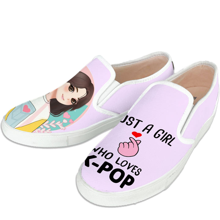 K-pop Girl Slipons - The Quirky Naari