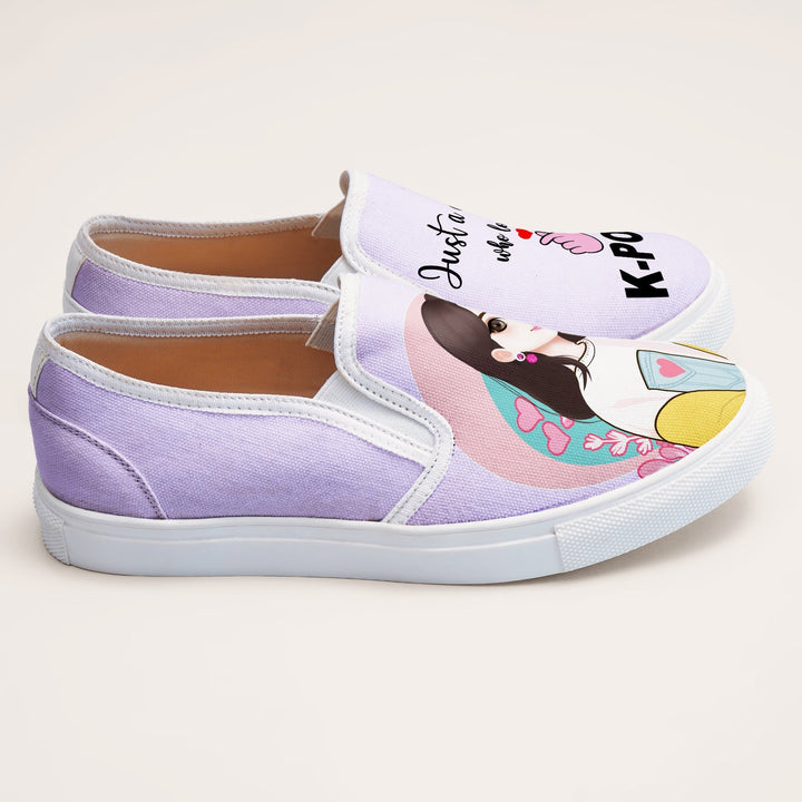 K - Pop Girl Slipons - The Quirky Naari