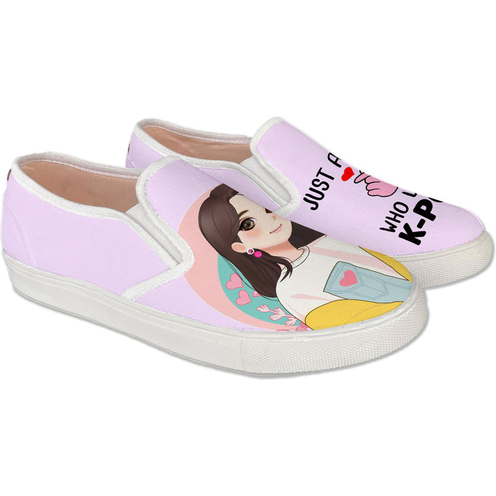 K-pop Girl Slipons - The Quirky Naari