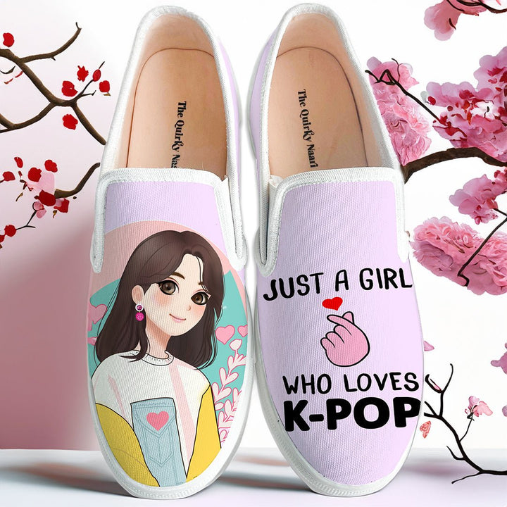 K-pop Girl Slipons - The Quirky Naari