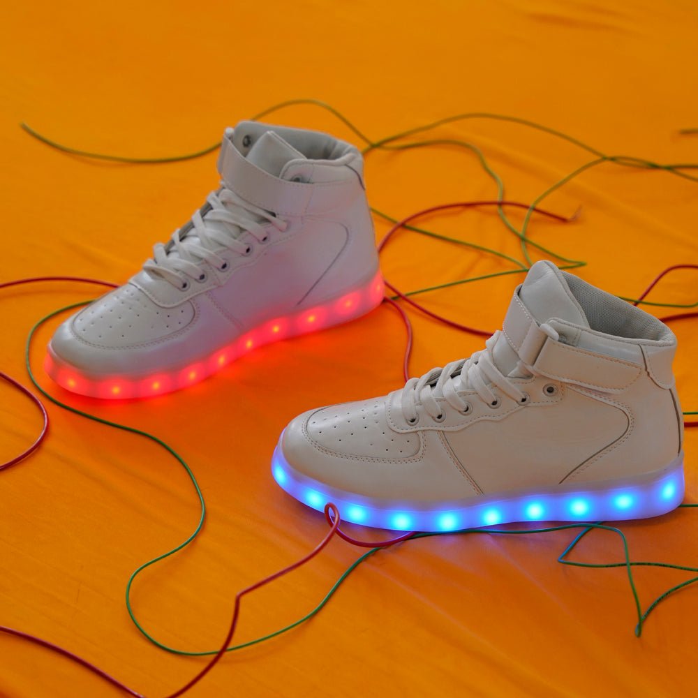 Light me up Sneakers - High Top - The Quirky Naari