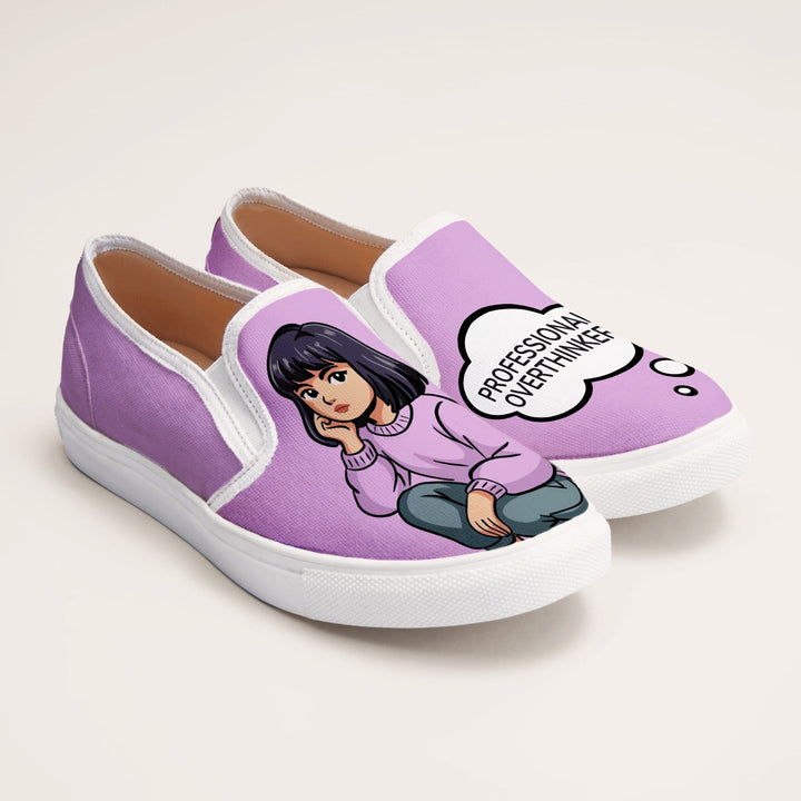 Miss Overthinker slipons - The Quirky Naari