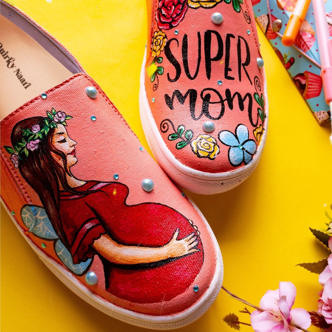 Mom to be Slipons - The Quirky Naari