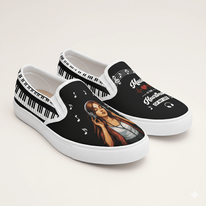 Music Therapy Slipons - The Quirky Naari