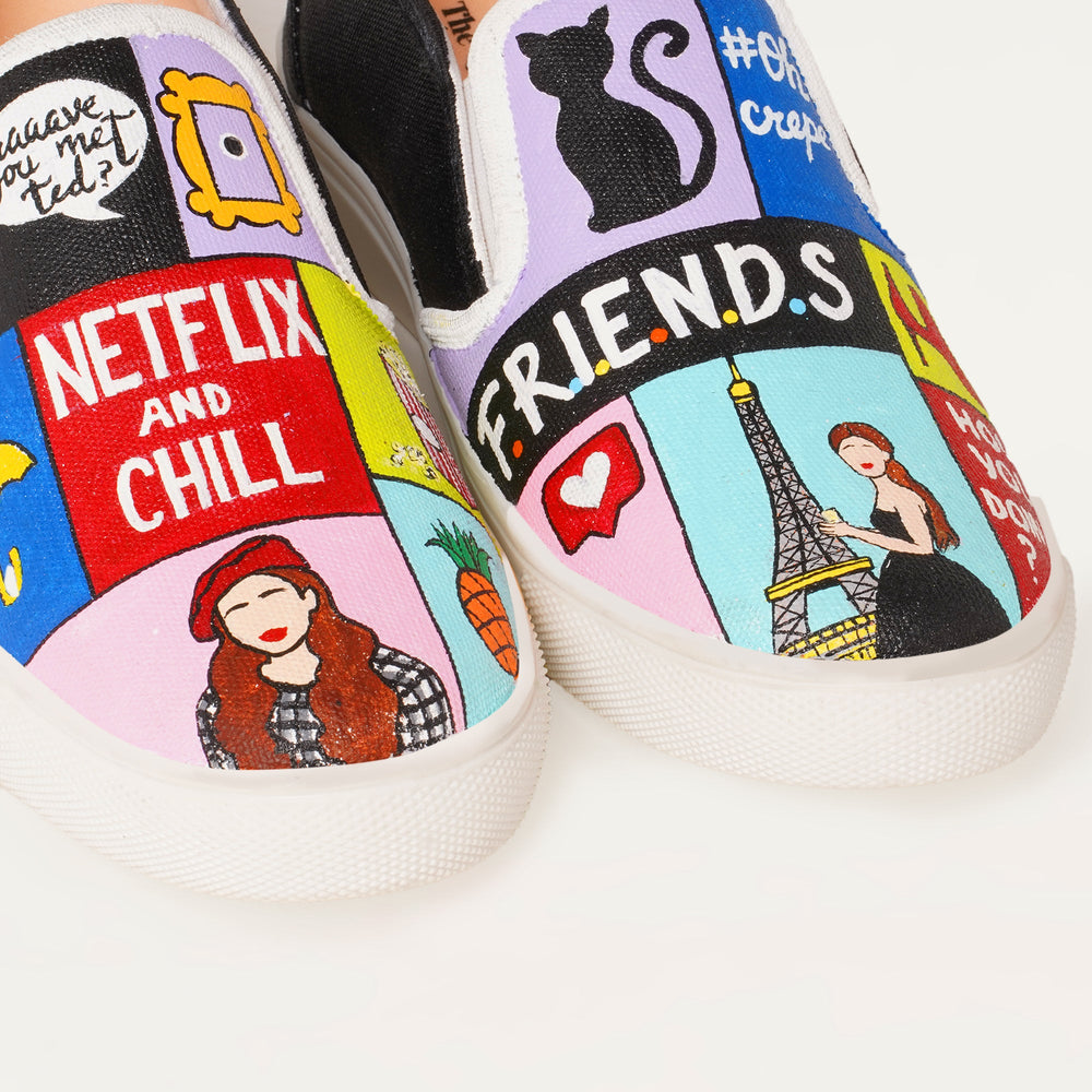 Netflix and Chill Slipons - The Quirky Naari