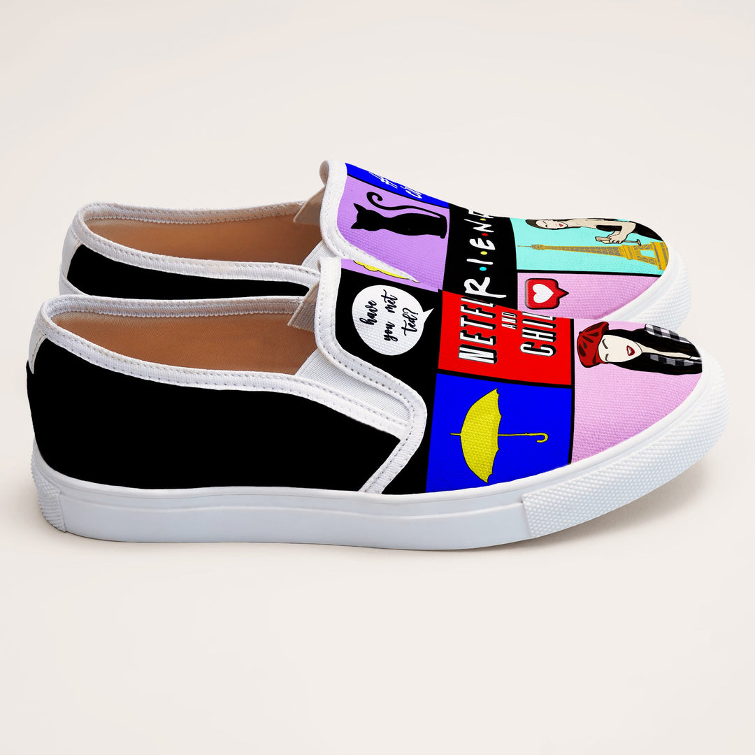 Netflix and Chill Slipons - The Quirky Naari