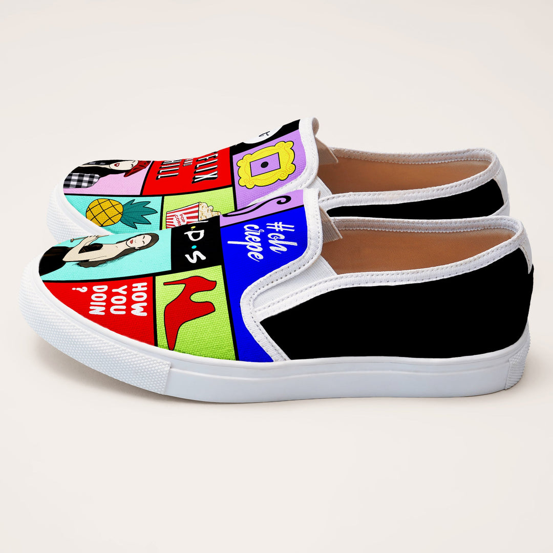 Netflix and Chill Slipons - The Quirky Naari