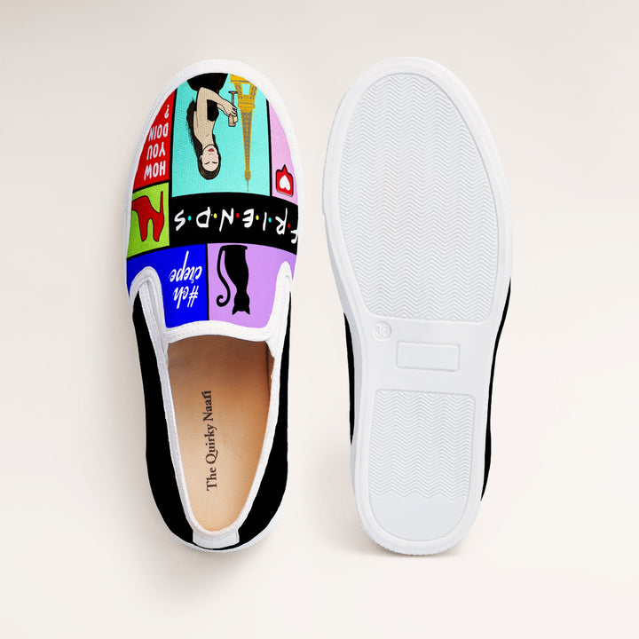 Netflix and Chill Slipons - The Quirky Naari