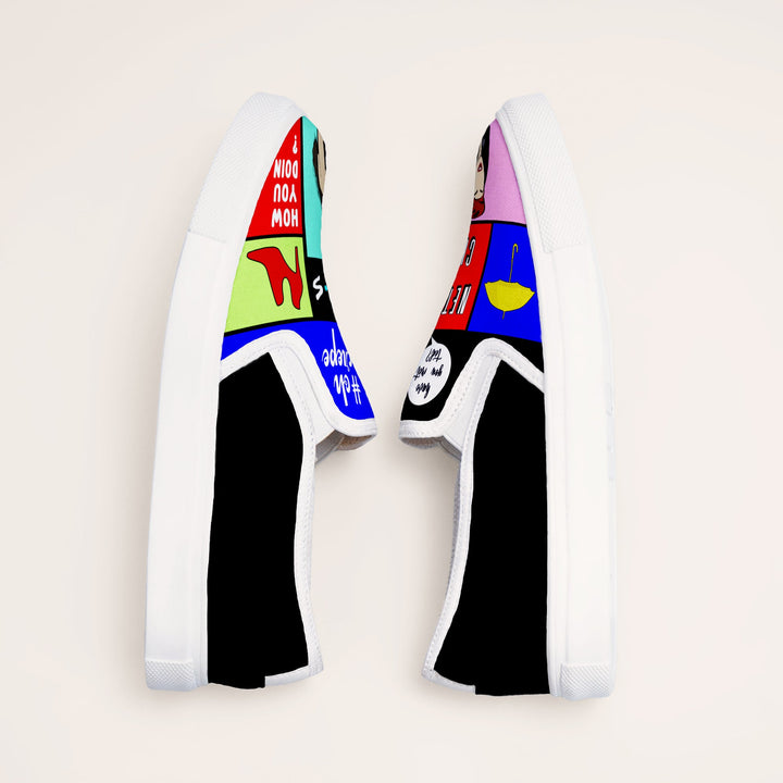 Netflix and Chill Slipons - The Quirky Naari