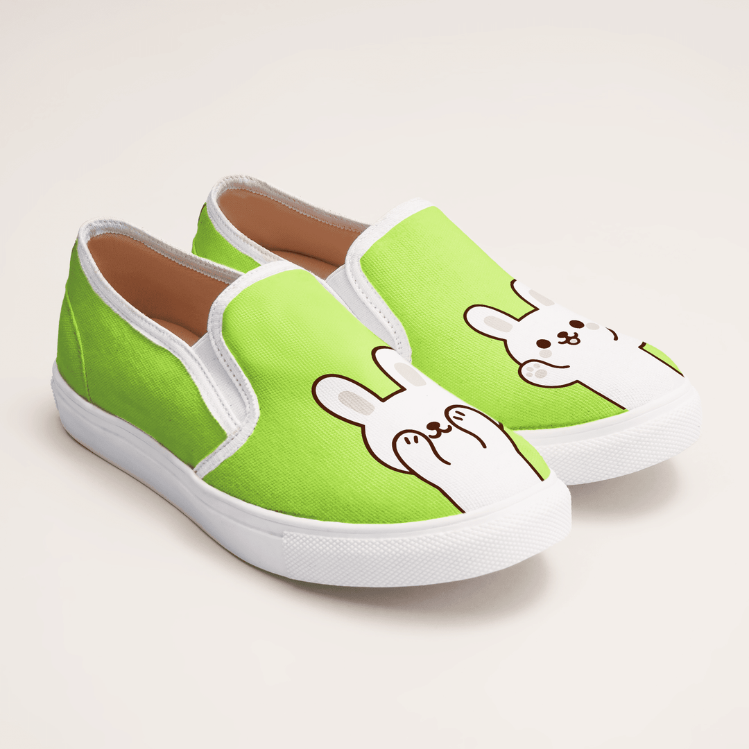 Peek - a - boo Slipons - The Quirky Naari