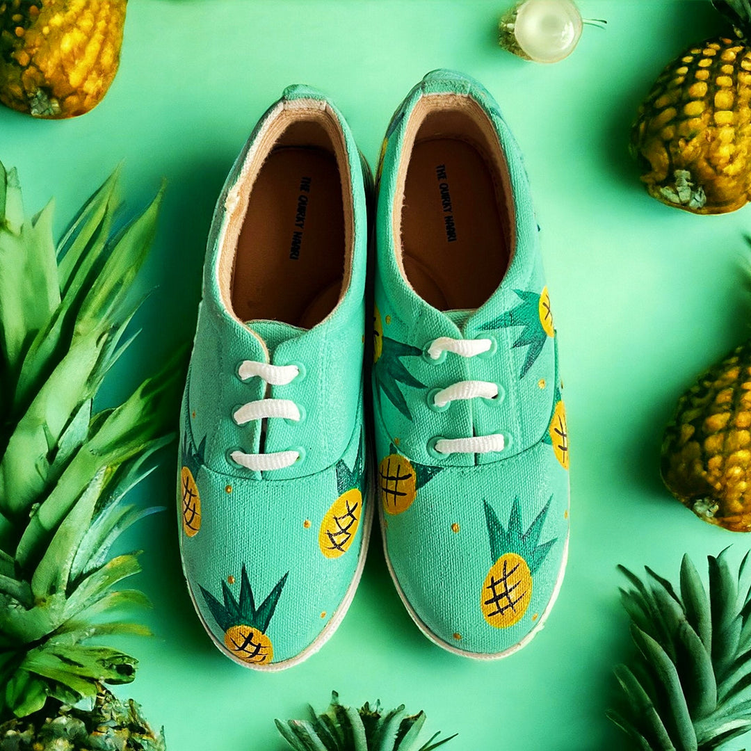 Pineapple Sneakers - Sale - The Quirky Naari
