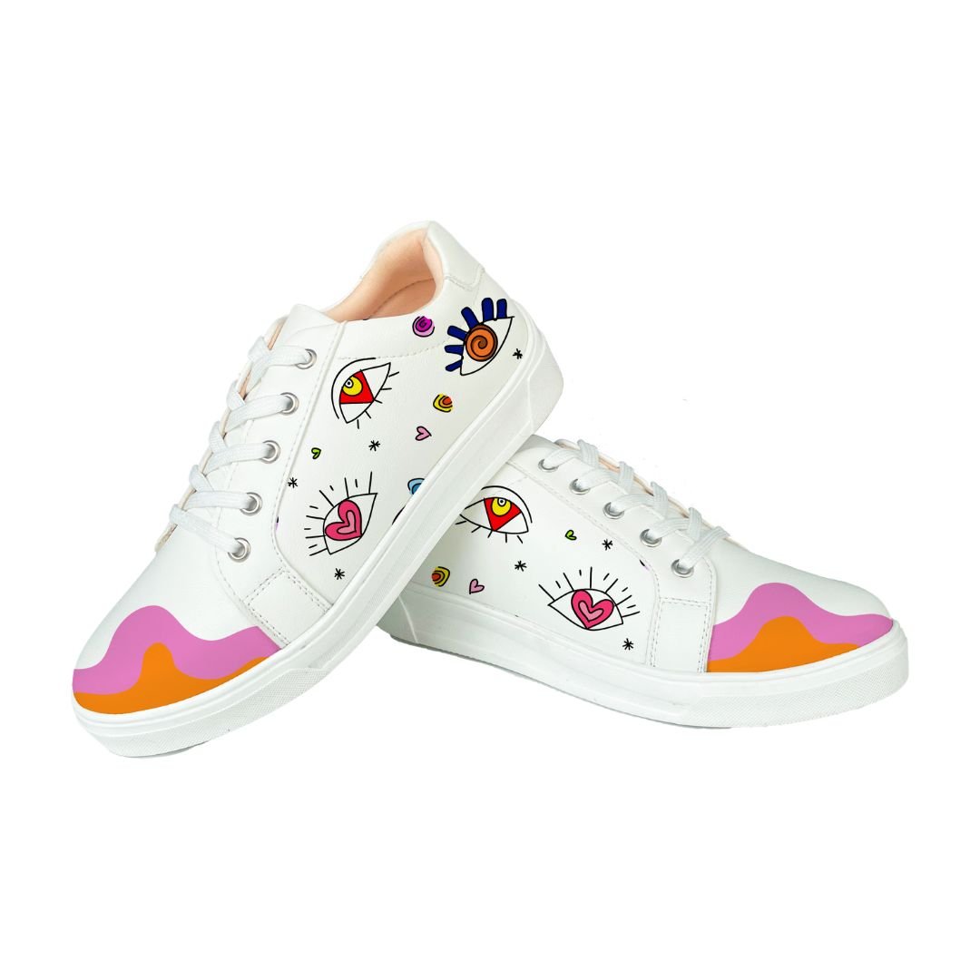 Pink Vision Sneakers - The Quirky Naari