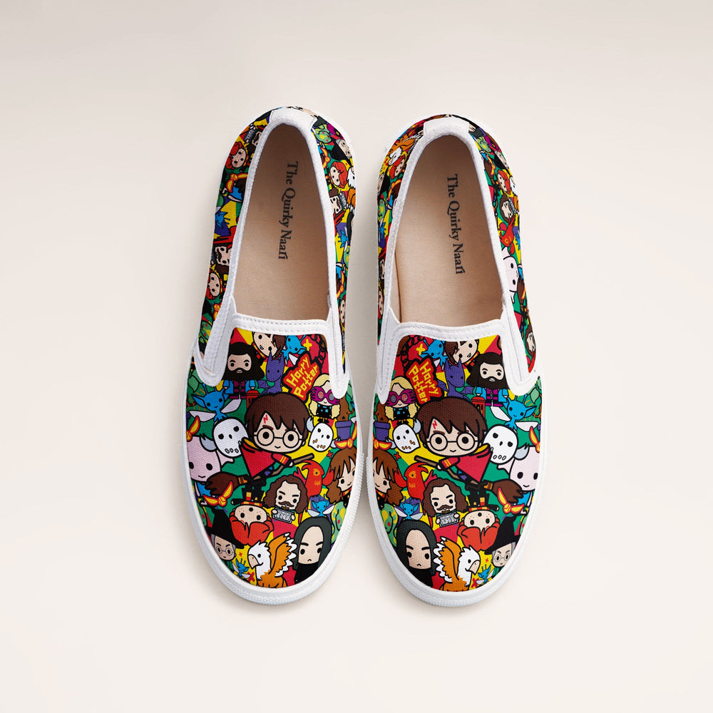 Potterland Slipons - The Quirky Naari