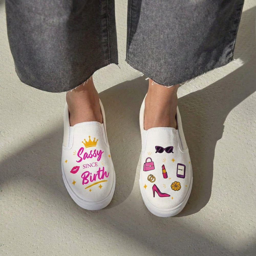 Sassy Era Slipons - The Quirky Naari