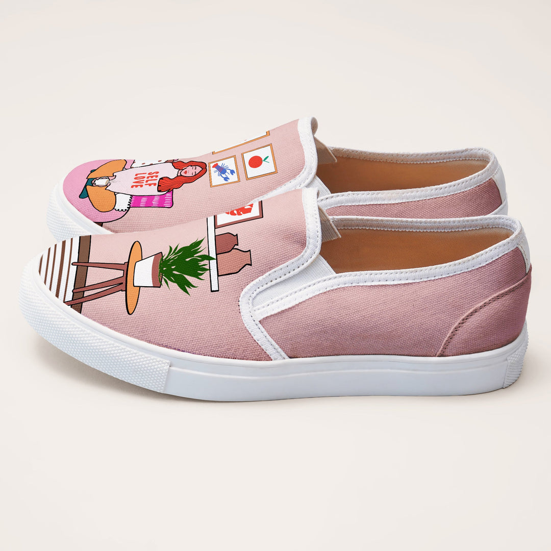 Self Love Slipons - The Quirky Naari