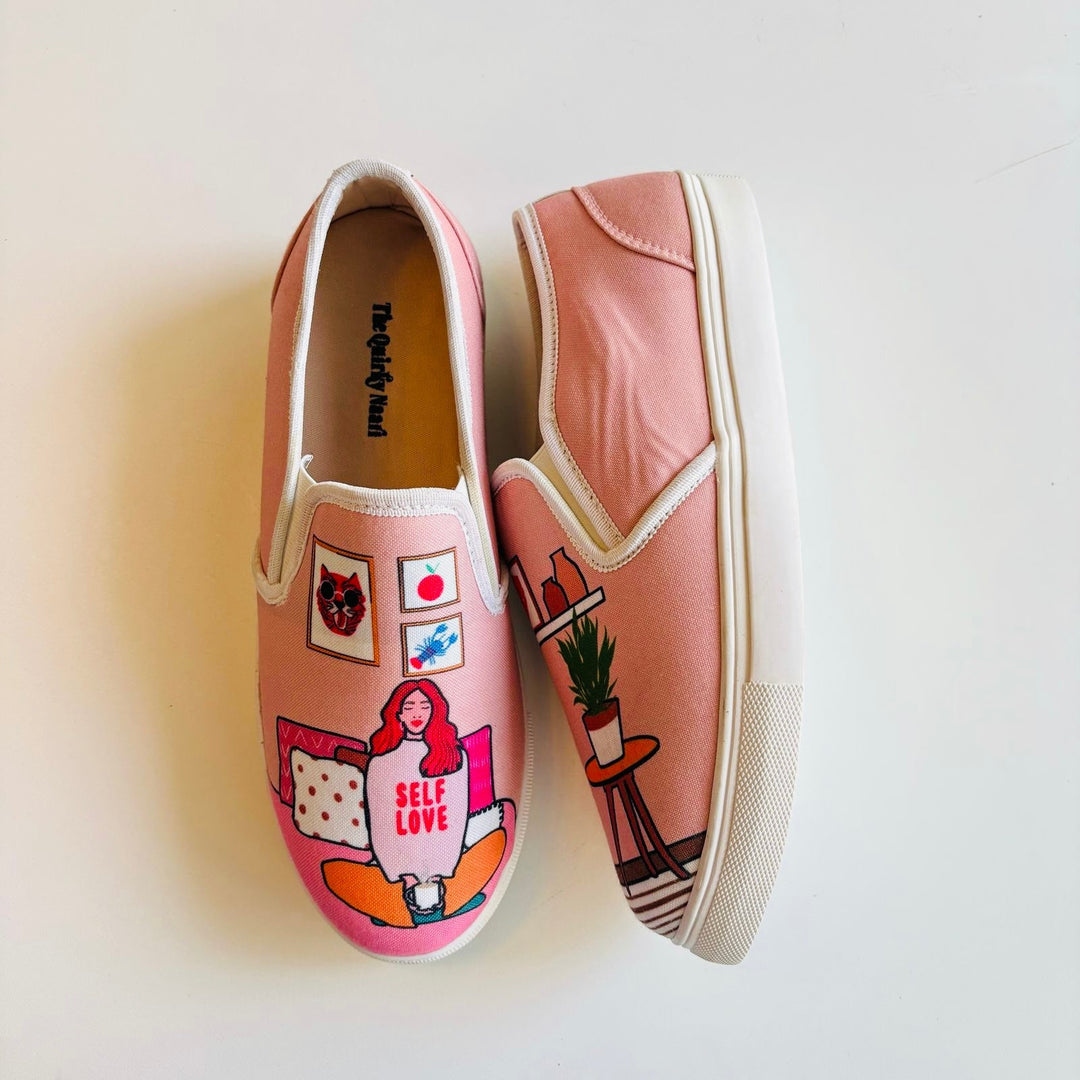 Self Love Slipons - The Quirky Naari
