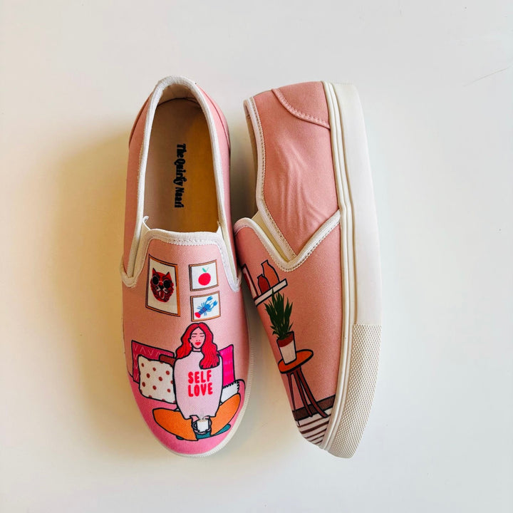 Self Love Slipons - The Quirky Naari