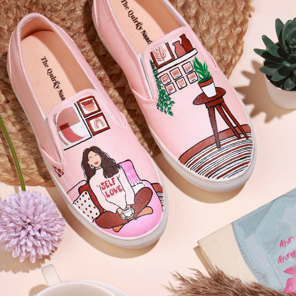 Self Love Slipons - The Quirky Naari