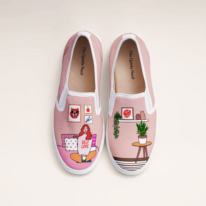 Self Love Slipons - The Quirky Naari