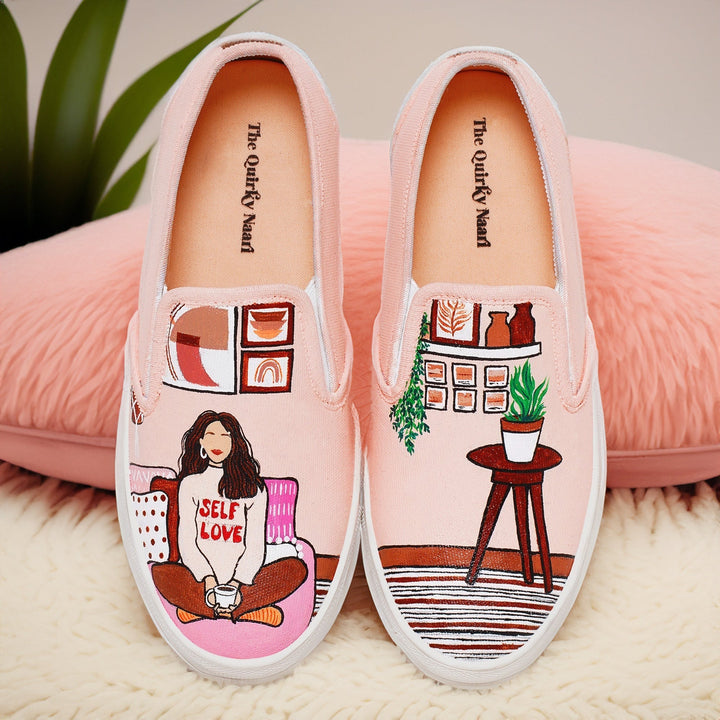 Self Love Slipons - The Quirky Naari