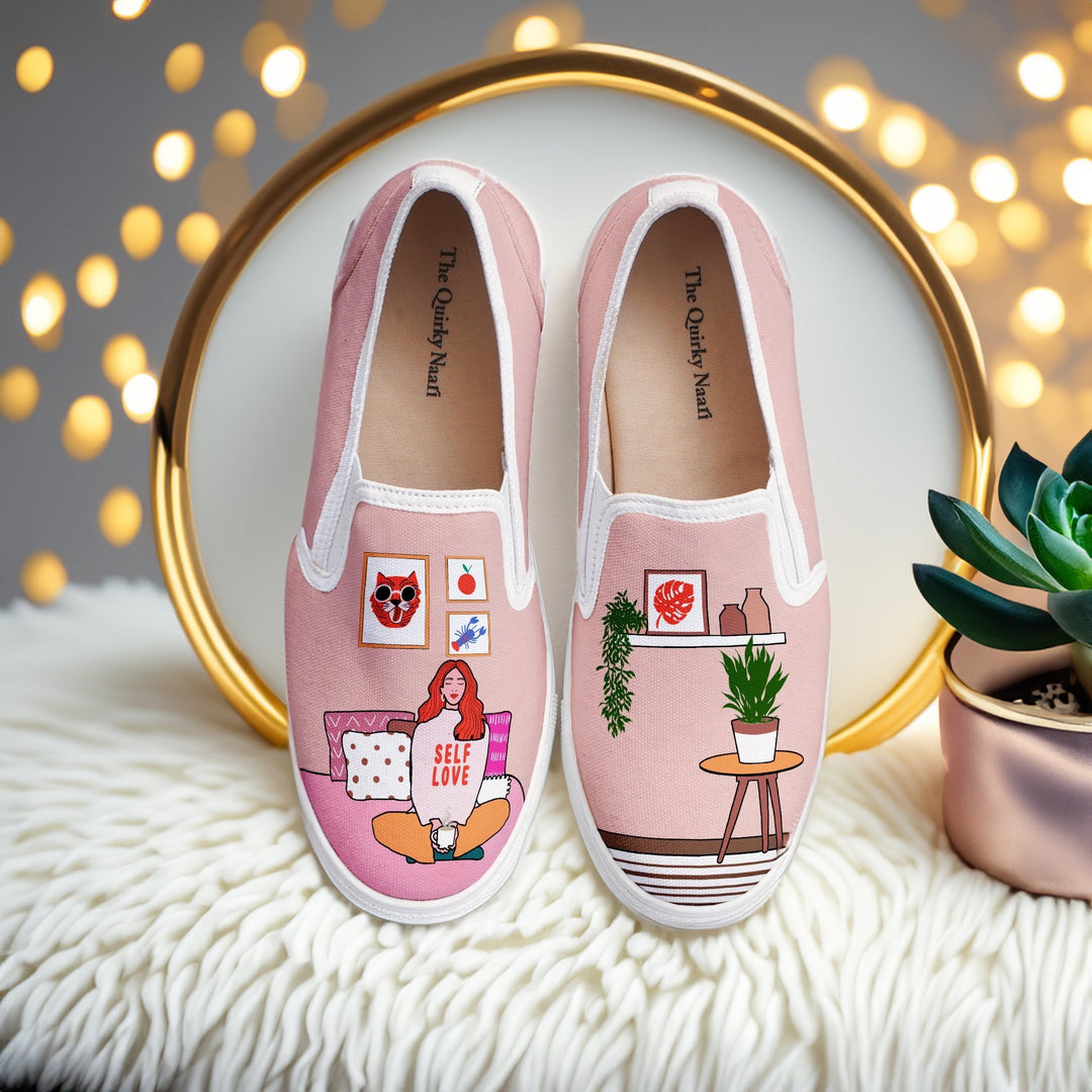 Self Love Slipons - The Quirky Naari