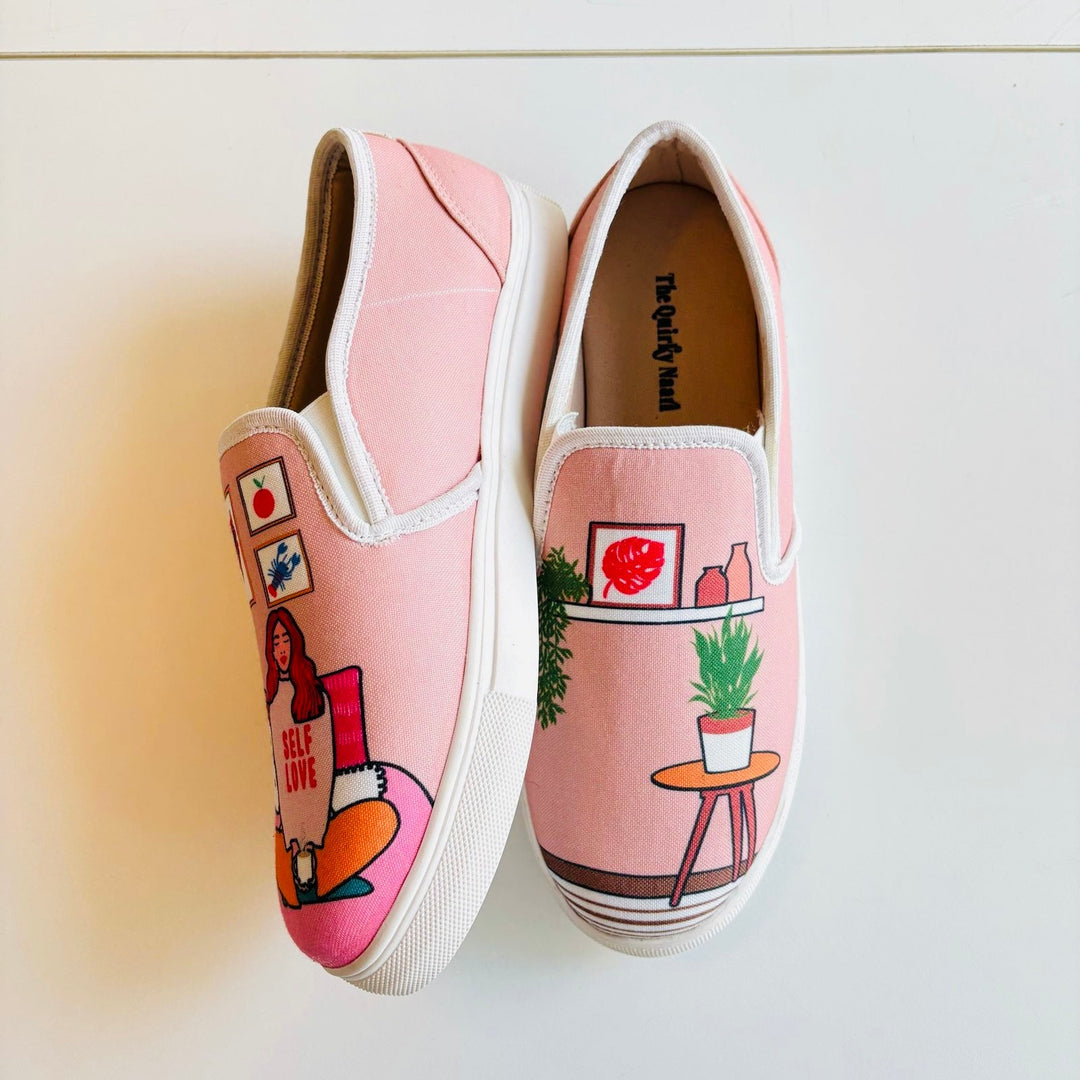 Self Love Slipons - The Quirky Naari