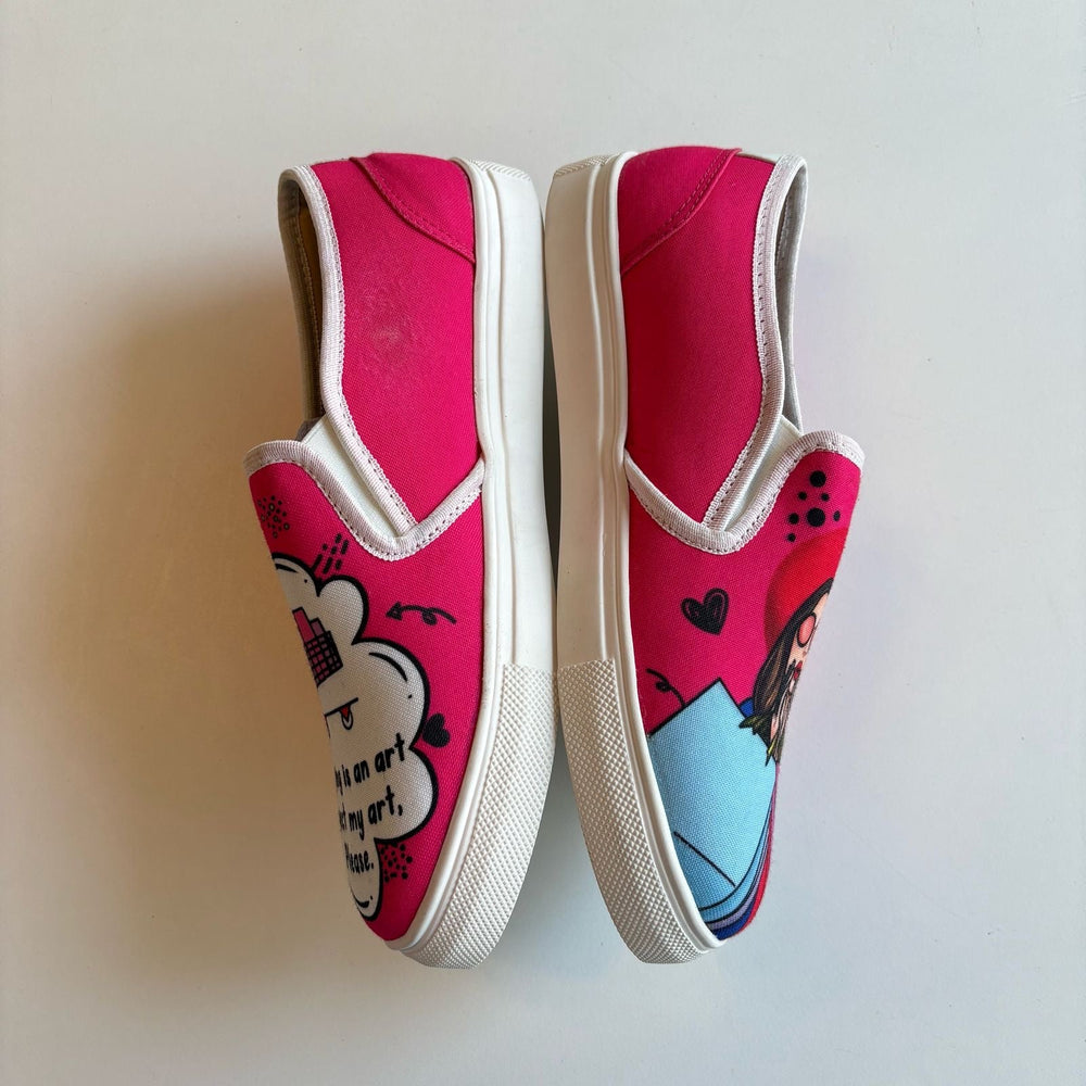 Shopaholic Slipons - The Quirky Naari