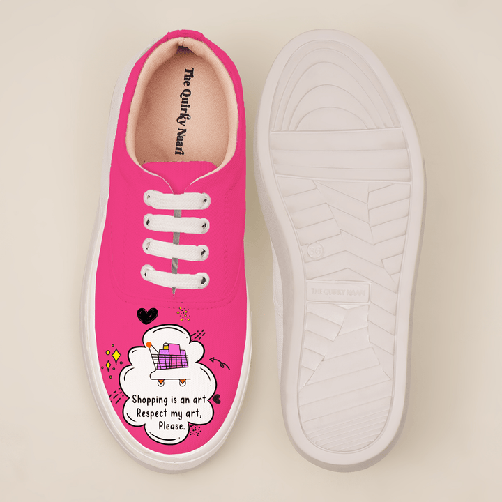 Shopaholic Sneakers - The Quirky Naari