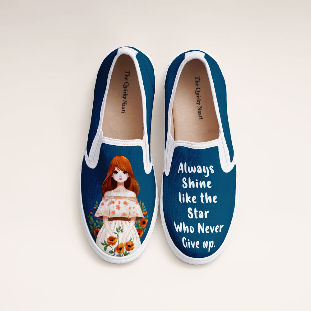 Star Girl Slipons - The Quirky Naari