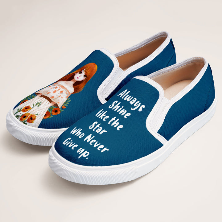 Star Girl Slipons - The Quirky Naari