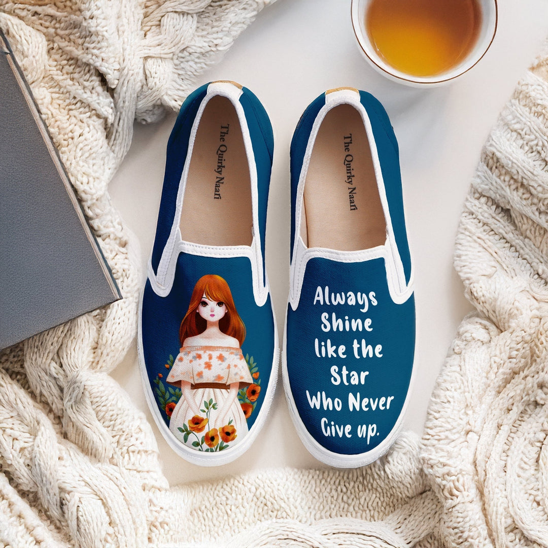Star Girl Slipons - The Quirky Naari